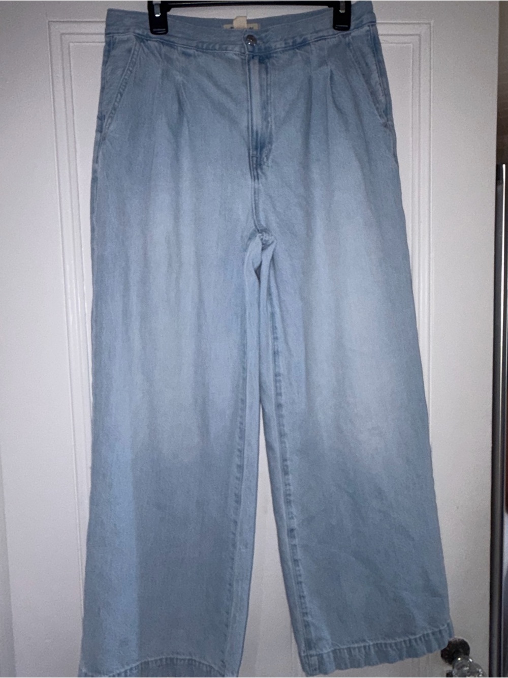 Madewell Light Blue Wide-leg Trouser Jeans